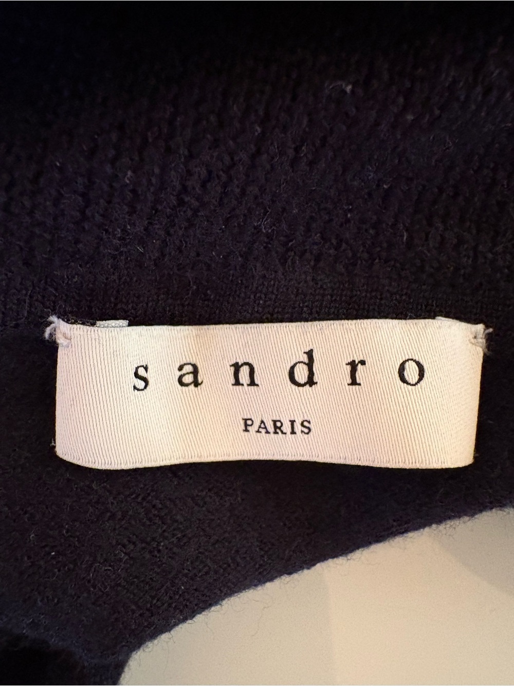 Sandro Black Women's Turtleneck Sweater - Picture 3 of 4
